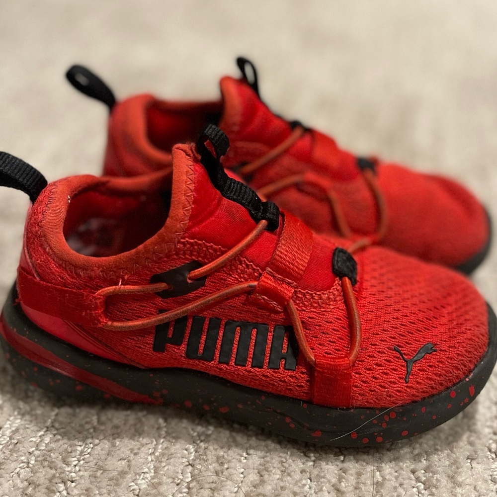 Toddler Red Puma Sneakers